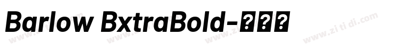 Barlow BxtraBold字体转换